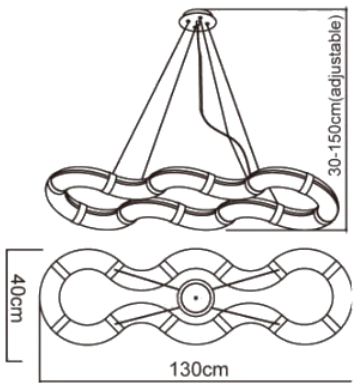 Guss Ceiling Lights Mantra Linear Fittings